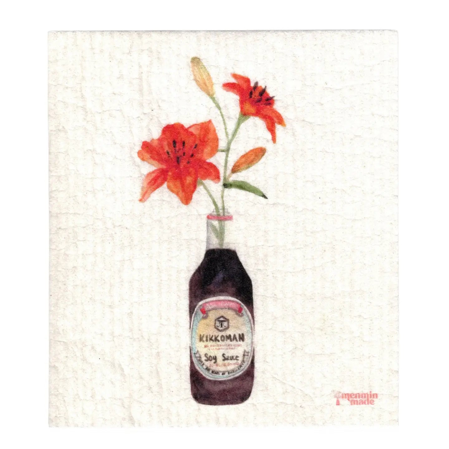 Tiger Lily in Soy Sauce Swedish Dishcloth For Kitchen – Unearth Malee