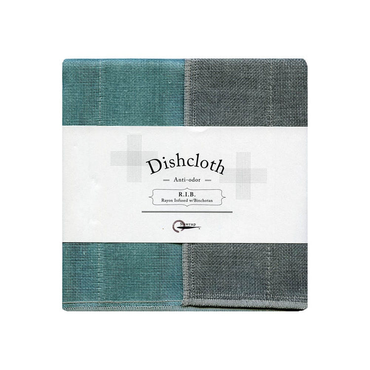 Japanese Binchotan Dishcloth, Naturally Anti-Odor - Turquoise