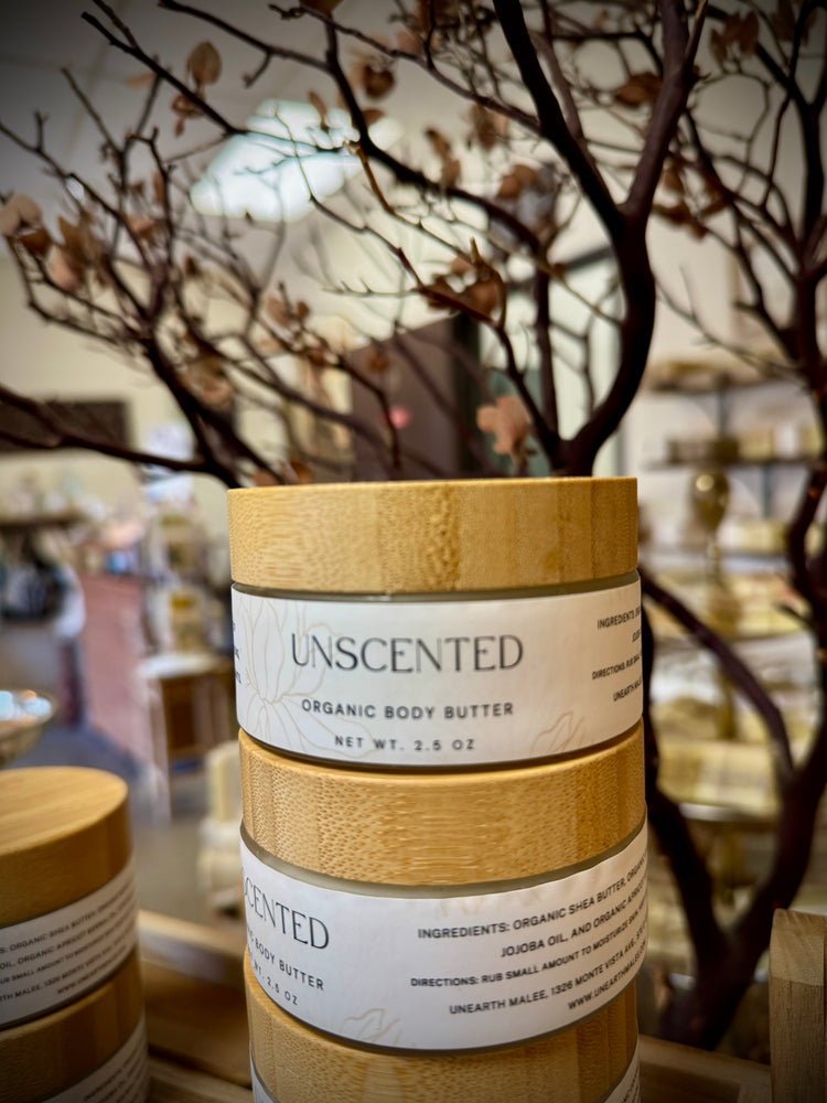 Unscented Organic 2.5 oz. Whipped Shea Body Butter