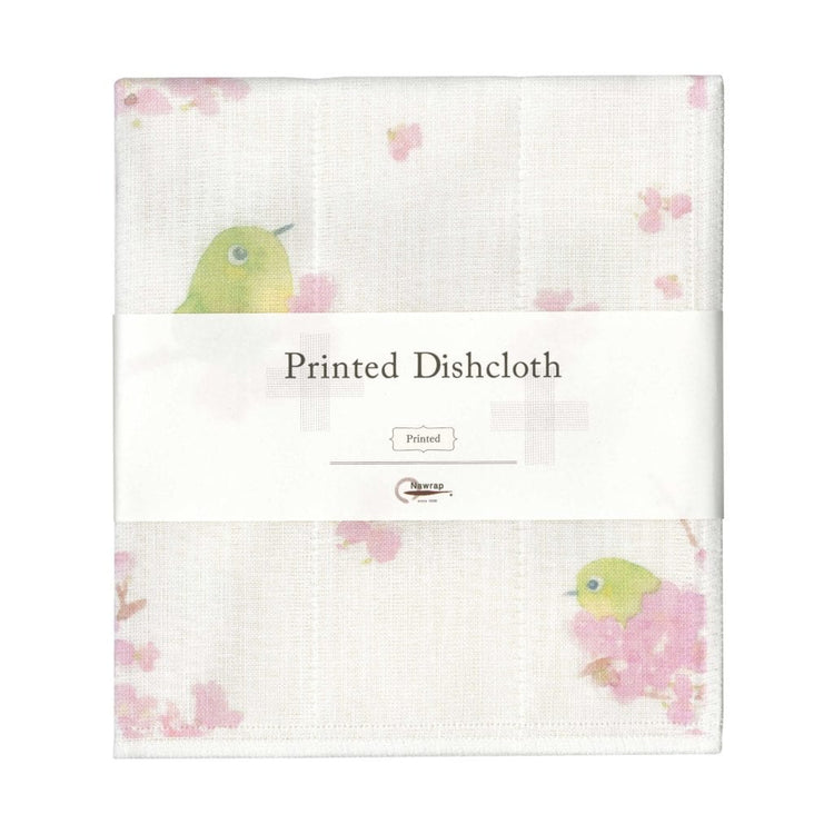 Japanese Dishcloth - Japanese White-Eye Bird