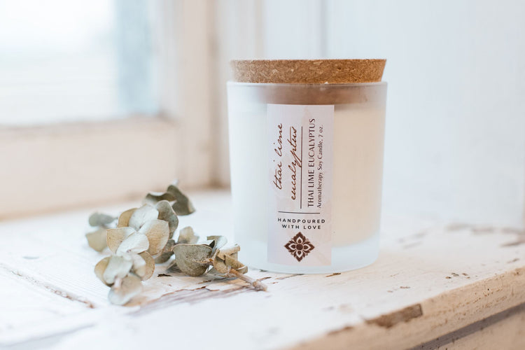 Thai Lime Eucalyptus Soy Aromatherapy Candle