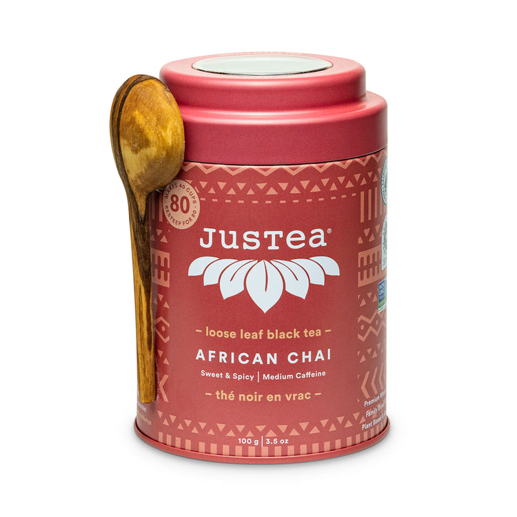 *NEW* African Chai Tin & Spoon - Organic, Fair-Trade, Black Tea
