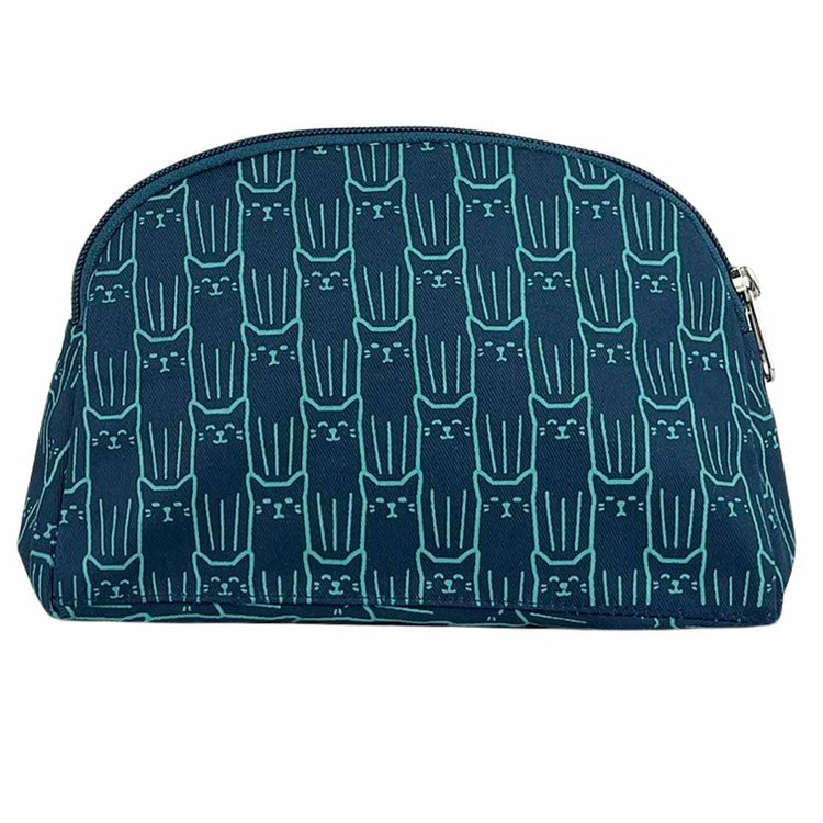 *NEW* Navy Cat Print Cosmetic Case - Toiletry Bag - Travel Case