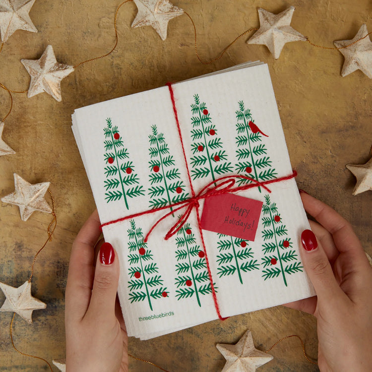 Christmas Tree Swedish Dishcloth