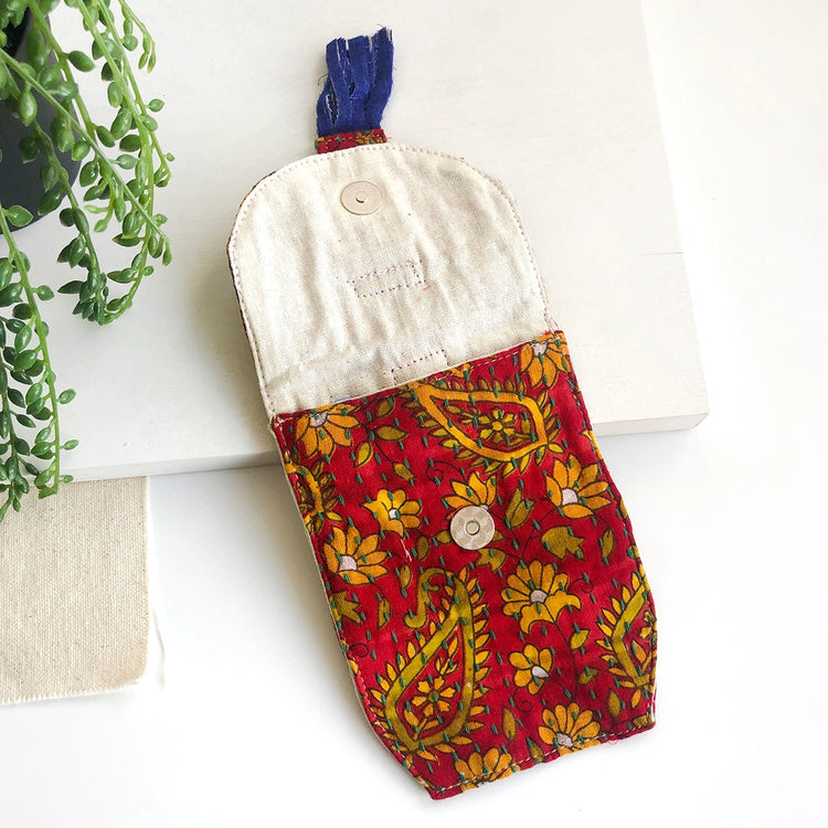 Fair Trade Kantha Clip-On Pouch