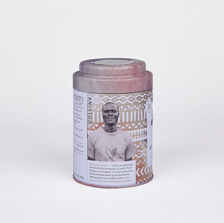 *NEW* Mt. Kenya Black Tea Bag Tin - Organic Fair-Trade Compostable