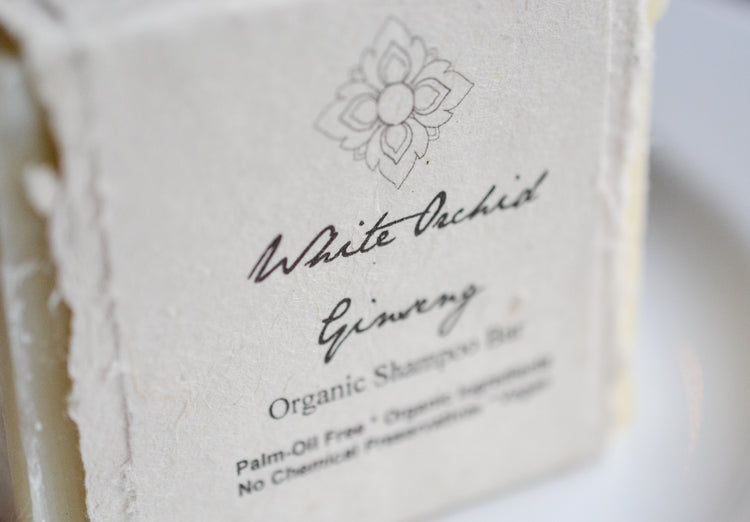 White Orchid Ginseng Shampoo Bar