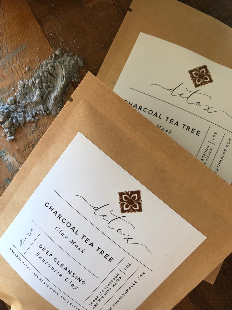 Charcoal Tea Tree Detox Face Clay Mask, 1 oz.