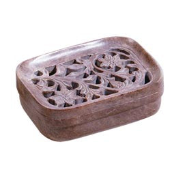 Carved Soapstone Hand Dish