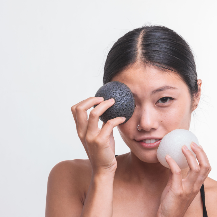 Pure Sol Facial Konjac Sponge - Charcoal