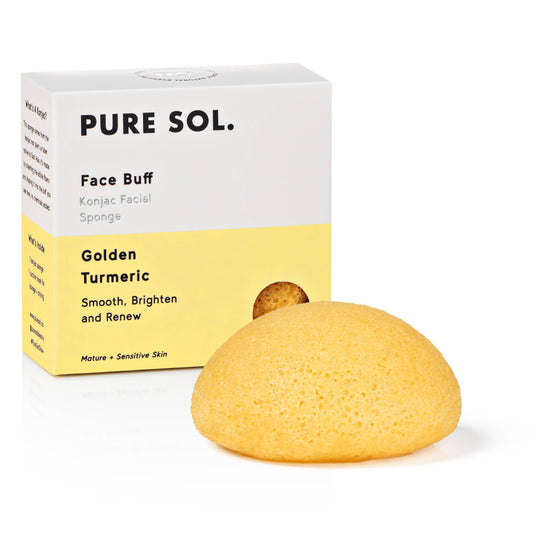 Pure Sol Facial Konjac Sponge - Turmeric