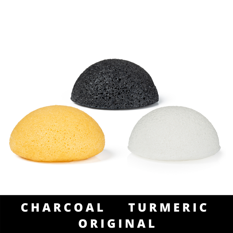 Pure Sol Facial Konjac Sponge - Charcoal