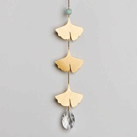 Sun Catcher - Botanical Leaf/Amazonite