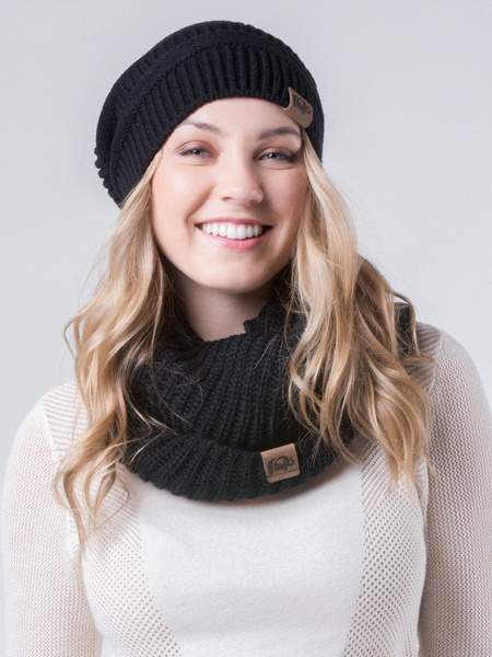 Galena Black Infinity Scarf