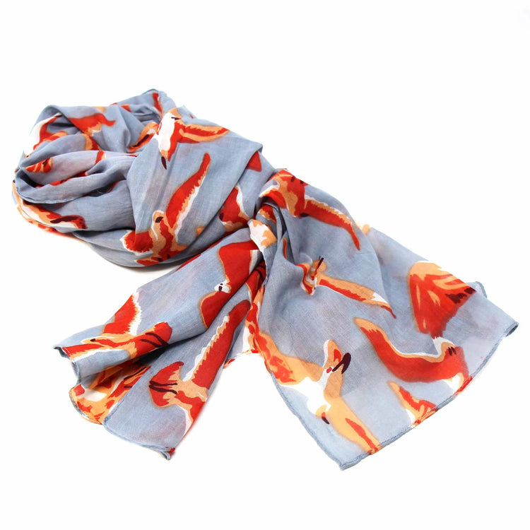 Fair Trade Hand-Dyed Cotton Scarf - Birds