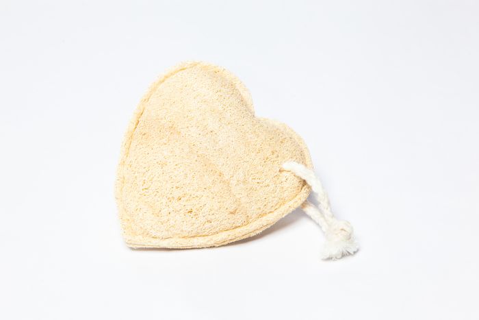 Heart Shaped Loofah Pad