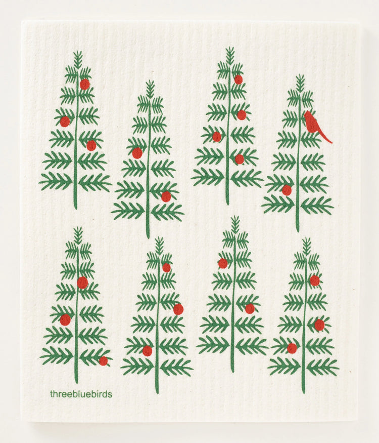 Christmas Tree Swedish Dishcloth
