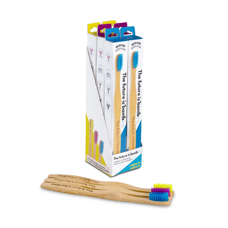 Adult Medium bamboo toothbrush