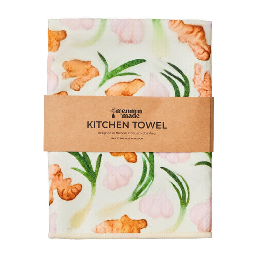 Ginger Garlic Scallion Cotton Tea Towel