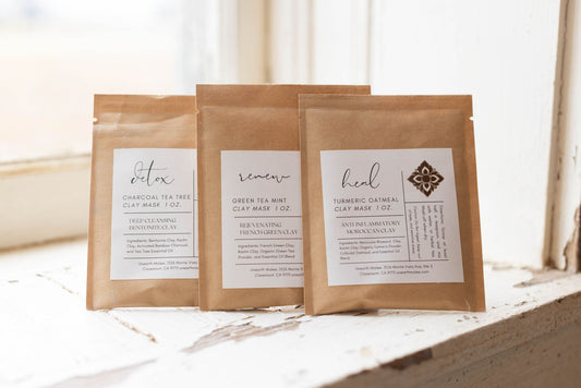 Bamboo Pink Rose Clay Face Mask, 1 oz.