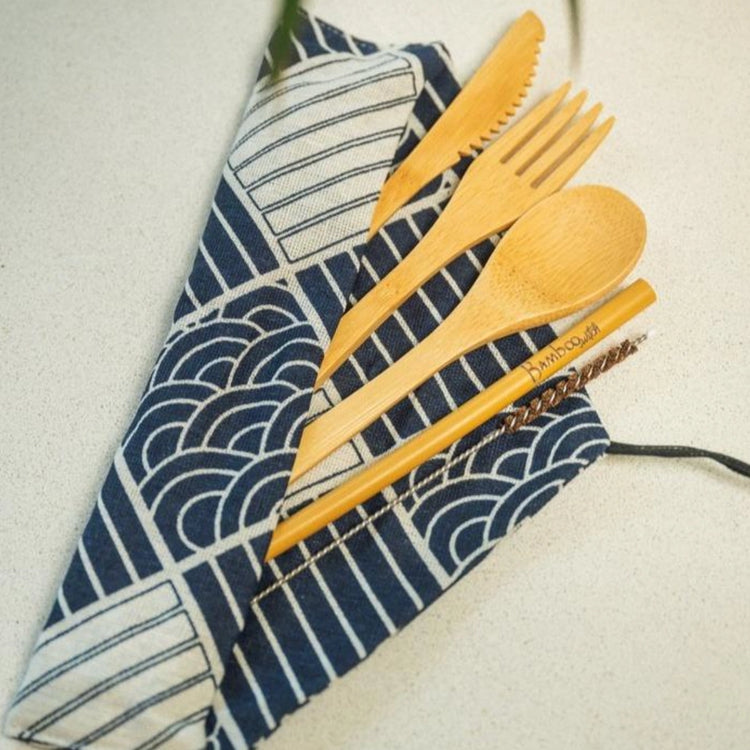 Bamboo Travel Cutlery Set