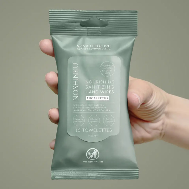 Eucalyptus Nourishing Hand Sanitizing Travel Wipes