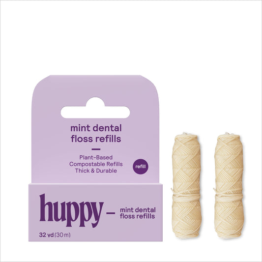 Vegan Floss Refills | Durable | Plastic-Free | Mint | 2-Pack