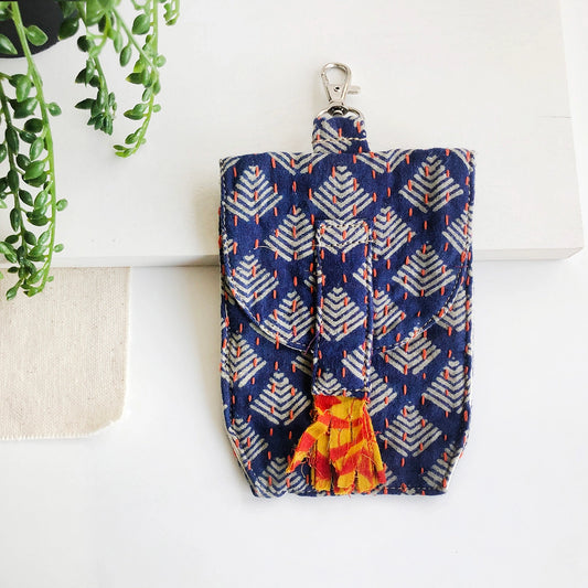 Fair Trade Kantha Clip-On Pouch