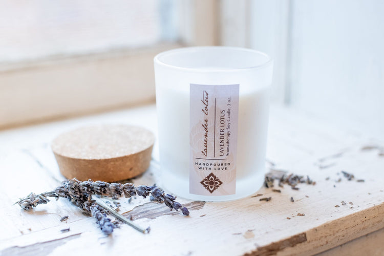 Lavender Lotus Soy Aromatherapy Candle