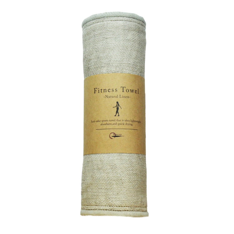 Japanese Charcoal Infused Fitness Towel/Naturally Anti-Odor - Natural Linen