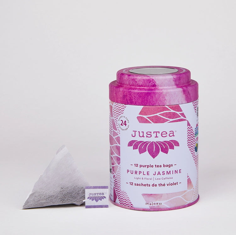 Purple Jasmine Tea Bag Tin - Organic, Fair-Trade, Purple Tea