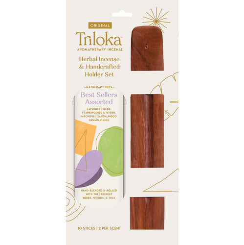 Triloka Incense and Holder Set
