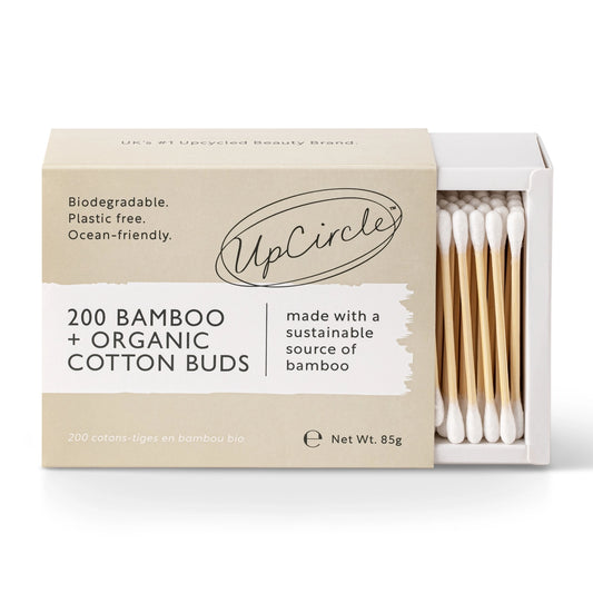 Organic, Plastic Free - Cotton + Bamboo Buds (200 Pcs)