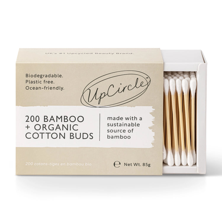 Organic, Plastic Free - Cotton + Bamboo Buds (200 Pcs)