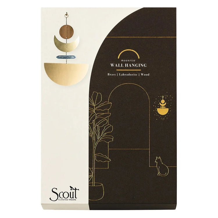 Wall Hanging - Moonrise/Labradorite/Wood *NEW
