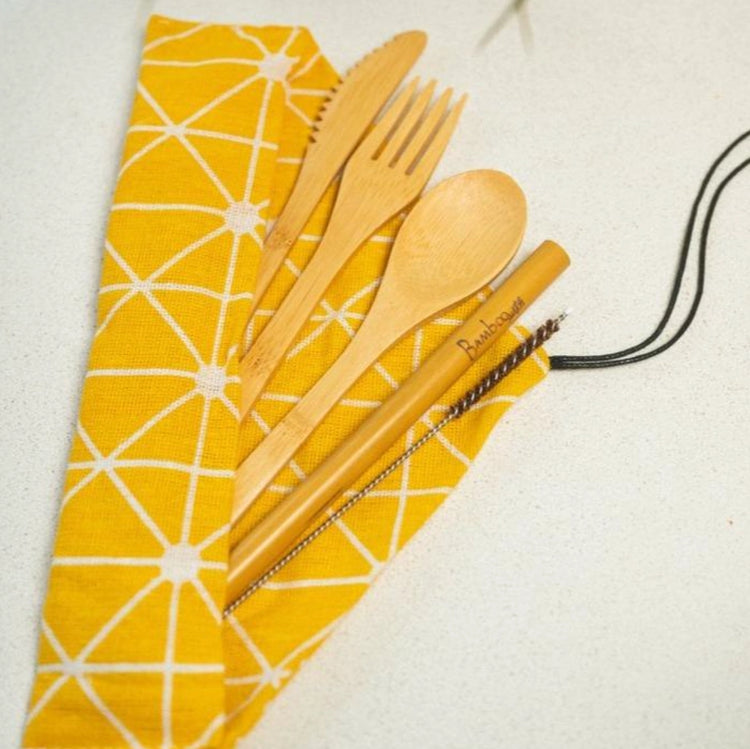 Bamboo Travel Cutlery Set