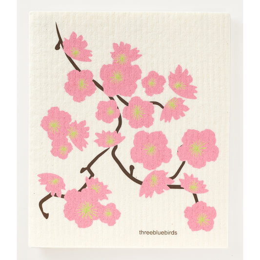 Cherry Blossom Swedish Dishcloth