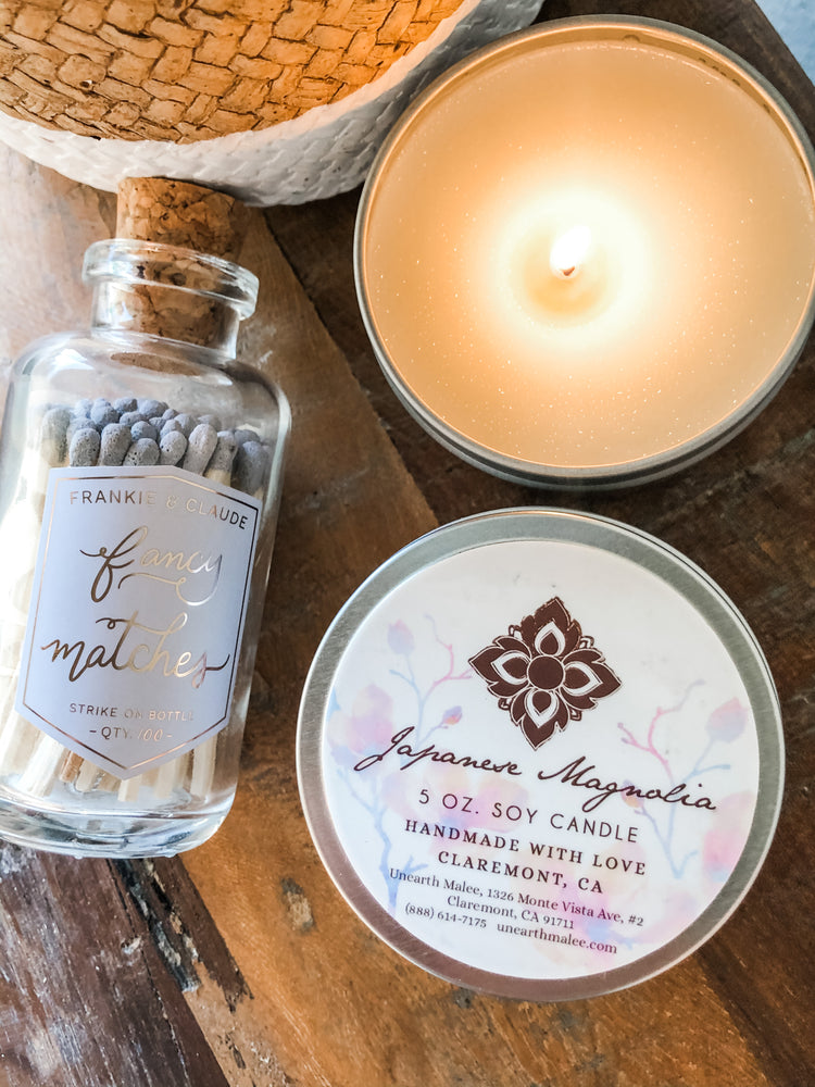 Aromatherapy Candle Tin Gift Set - Japanese Magnolia