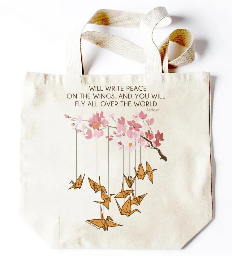 Cherry blossom tote bag hotsell