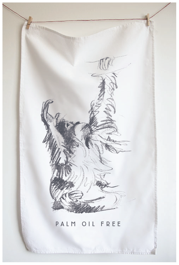 Orangutan Palm Oil Free Tea Towel
