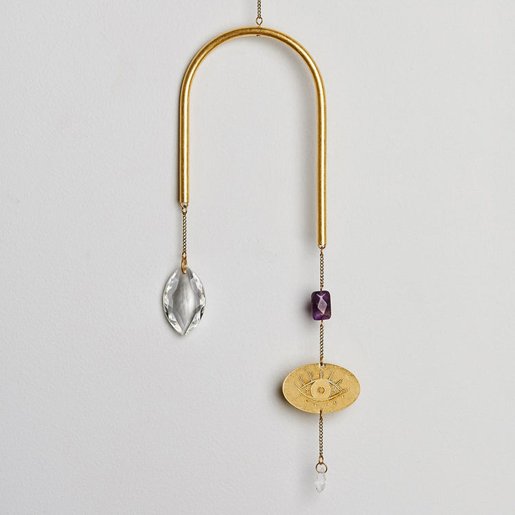 Sun Catcher - Evil Eye/Amethyst