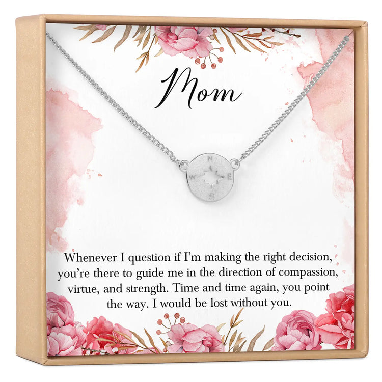 Mom Necklace, Silver - Dear Ava